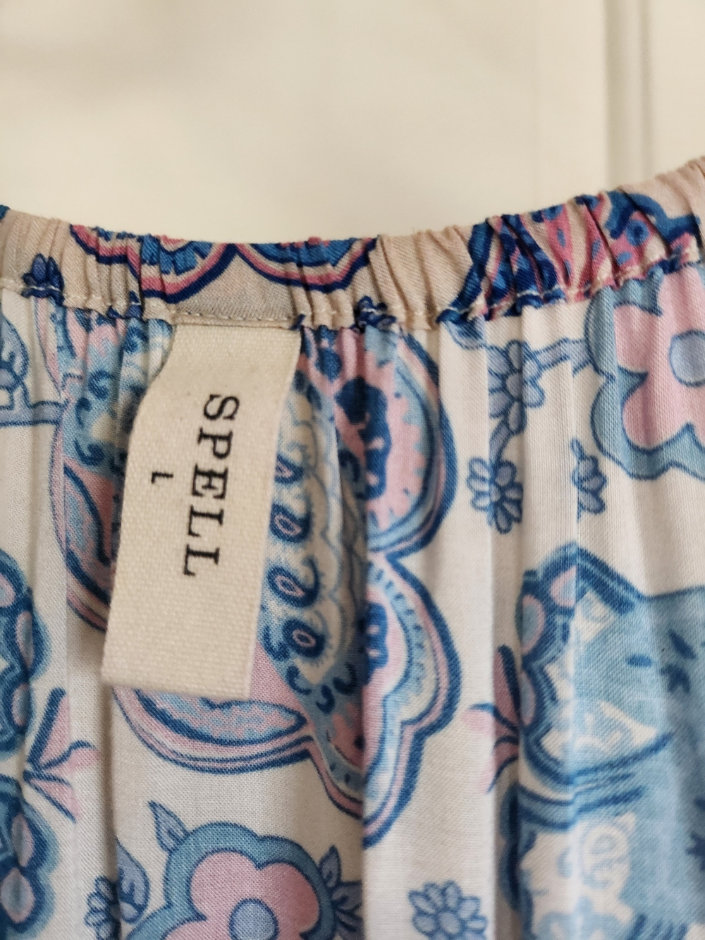Spell Blue and White Paisley Maxi Dress - Picture 4 of 4